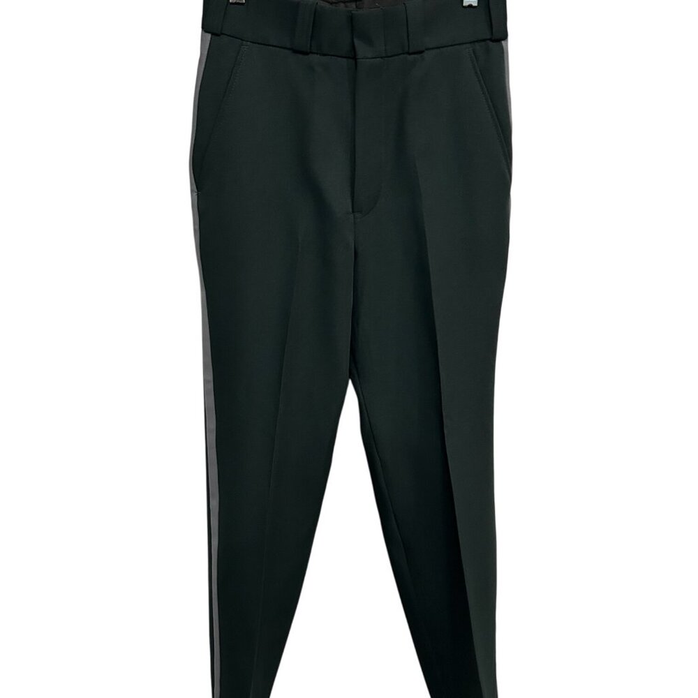 Vintage Hercules Mens Green Polyester Side Stripe Details Pants Sz 28 NWT